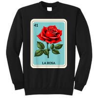 La Rosa Mexican Lottery Card Game Tall Sweatshirt