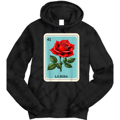 La Rosa Mexican Lottery Card Game Tie Dye Hoodie