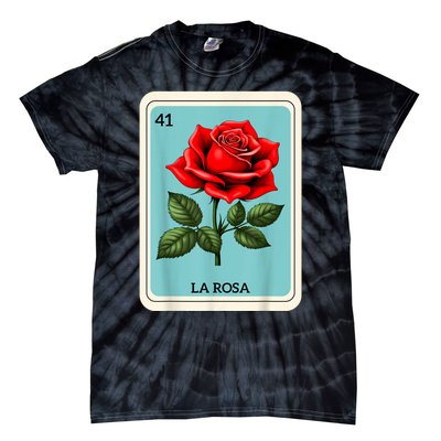 La Rosa Mexican Lottery Card Game Tie-Dye T-Shirt