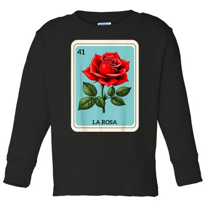 La Rosa Mexican Lottery Card Game Toddler Long Sleeve Shirt