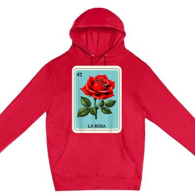 La Rosa Mexican Lottery Card Game Premium Pullover Hoodie