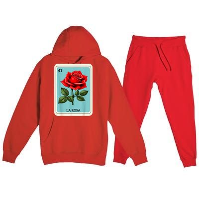 La Rosa Mexican Lottery Card Game Premium Hooded Sweatsuit Set