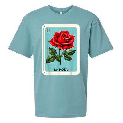 La Rosa Mexican Lottery Card Game Sueded Cloud Jersey T-Shirt