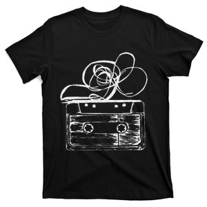 Love Retro Mixtape 80S Blank Cassette Tape T-Shirt