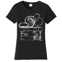 Love Retro Mixtape 80S Blank Cassette Tape Women's T-Shirt