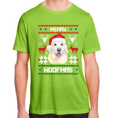 Labrador Retriever Merry Woofmas Gift Christmas Dog Xmas Lab Cool Gift Adult ChromaSoft Performance T-Shirt