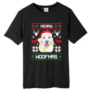 Labrador Retriever Merry Woofmas Gift Christmas Dog Xmas Lab Cool Gift Tall Fusion ChromaSoft Performance T-Shirt