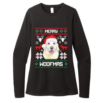 Labrador Retriever Merry Woofmas Gift Christmas Dog Xmas Lab Cool Gift Womens CVC Long Sleeve Shirt