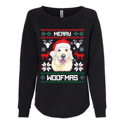 Labrador Retriever Merry Woofmas Gift Christmas Dog Xmas Lab Cool Gift Womens California Wash Sweatshirt