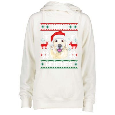 Labrador Retriever Merry Woofmas Gift Christmas Dog Xmas Lab Cool Gift Womens Funnel Neck Pullover Hood