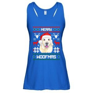 Labrador Retriever Merry Woofmas Gift Christmas Dog Xmas Lab Cool Gift Ladies Essential Flowy Tank