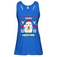 Labrador Retriever Merry Woofmas Gift Christmas Dog Xmas Lab Cool Gift Ladies Essential Flowy Tank