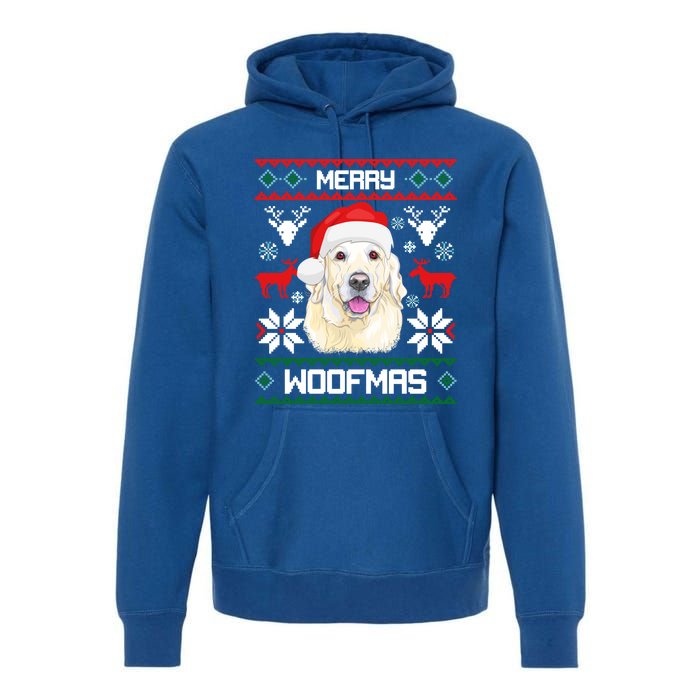 Labrador Retriever Merry Woofmas Gift Christmas Dog Xmas Lab Cool Gift Premium Hoodie