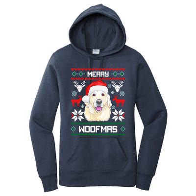 Labrador Retriever Merry Woofmas Gift Christmas Dog Xmas Lab Cool Gift Women's Pullover Hoodie