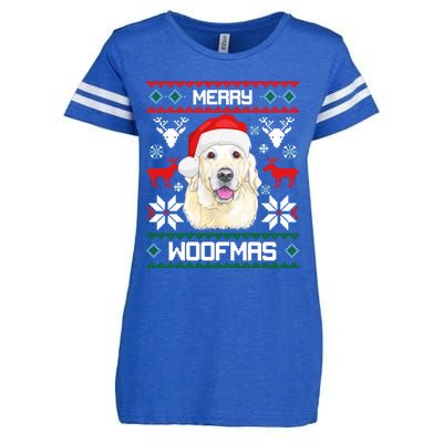 Labrador Retriever Merry Woofmas Gift Christmas Dog Xmas Lab Cool Gift Enza Ladies Jersey Football T-Shirt