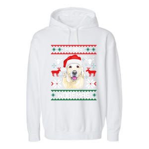 Labrador Retriever Merry Woofmas Gift Christmas Dog Xmas Lab Cool Gift Garment-Dyed Fleece Hoodie