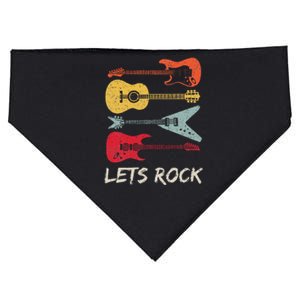 Lets Rock N Roll Guitar USA-Made Doggie Bandana