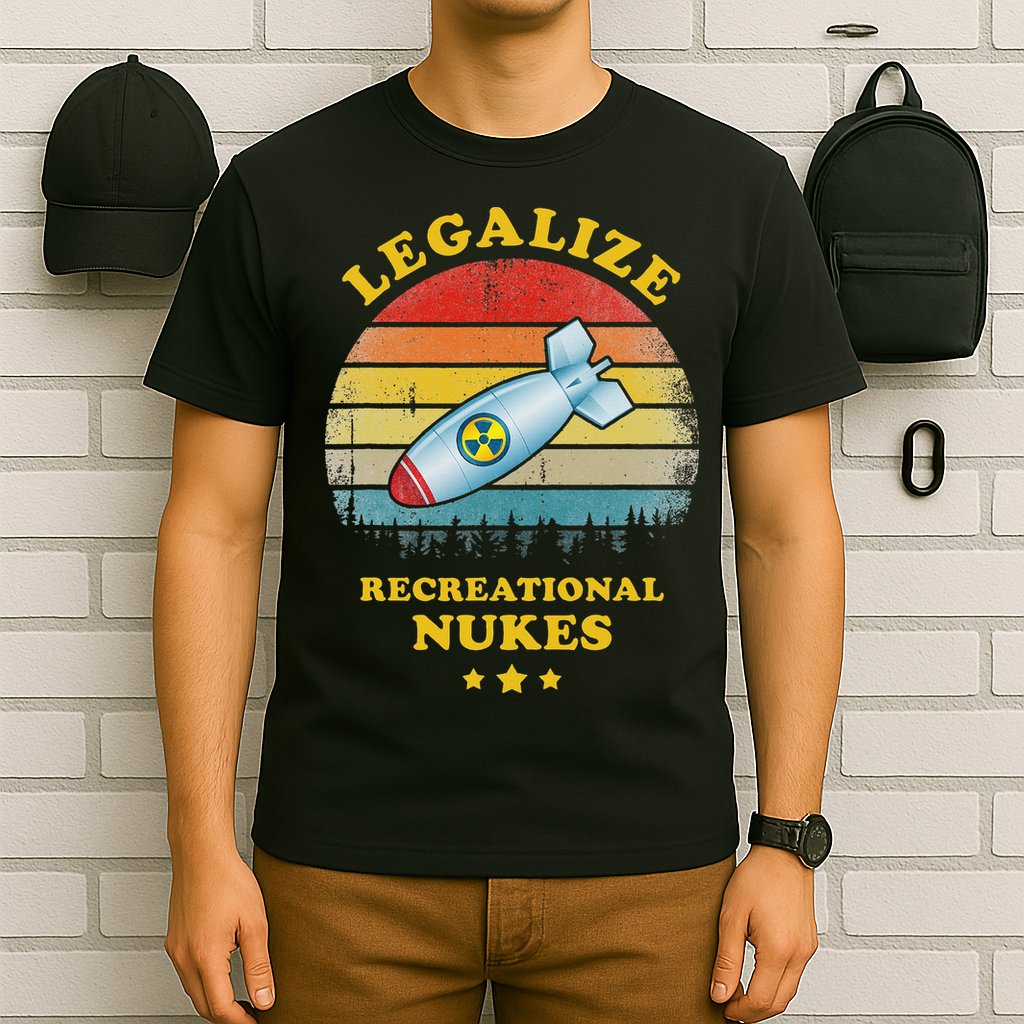 Legalize Recreational Nukes Funny Vintage T-Shirt