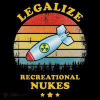 Legalize Recreational Nukes Funny Vintage Tall T-Shirt