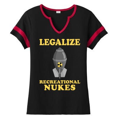 Legalize Recreational Nukes Ladies Halftime Notch Neck Tee