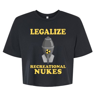 Legalize Recreational Nukes Bella+Canvas Jersey Crop Tee