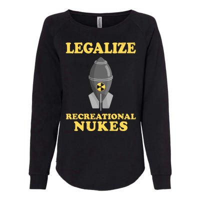 Legalize Recreational Nukes Womens California Wash Sweatshirt