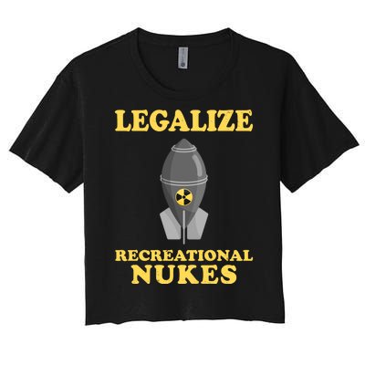 Legalize Recreational Nukes Women's Crop Top Tee