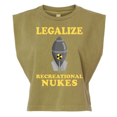 Legalize Recreational Nukes Garment-Dyed Women's Muscle Tee