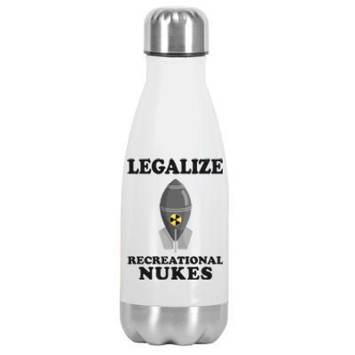 Legalize Recreational Nukes Stainless Steel Insulated Water Bottle