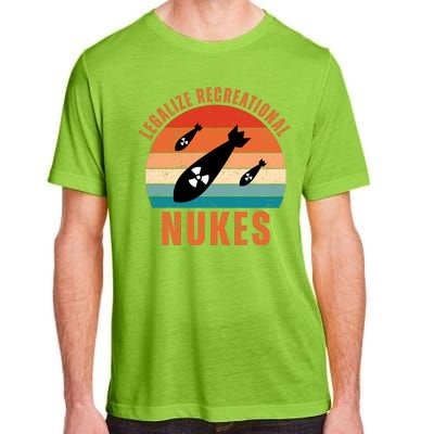 Legalize Recreational Nukes Funny Retro Adult ChromaSoft Performance T-Shirt