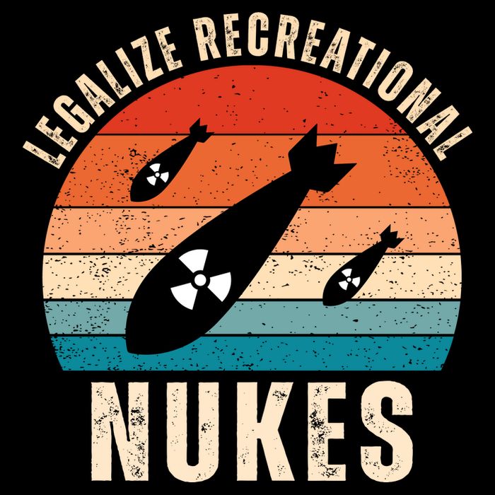 Legalize Recreational Nukes Funny Retro Cooling Performance Crew T-Shirt
