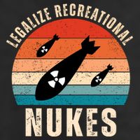 Legalize Recreational Nukes Funny Retro Adult Drive Performance Visor