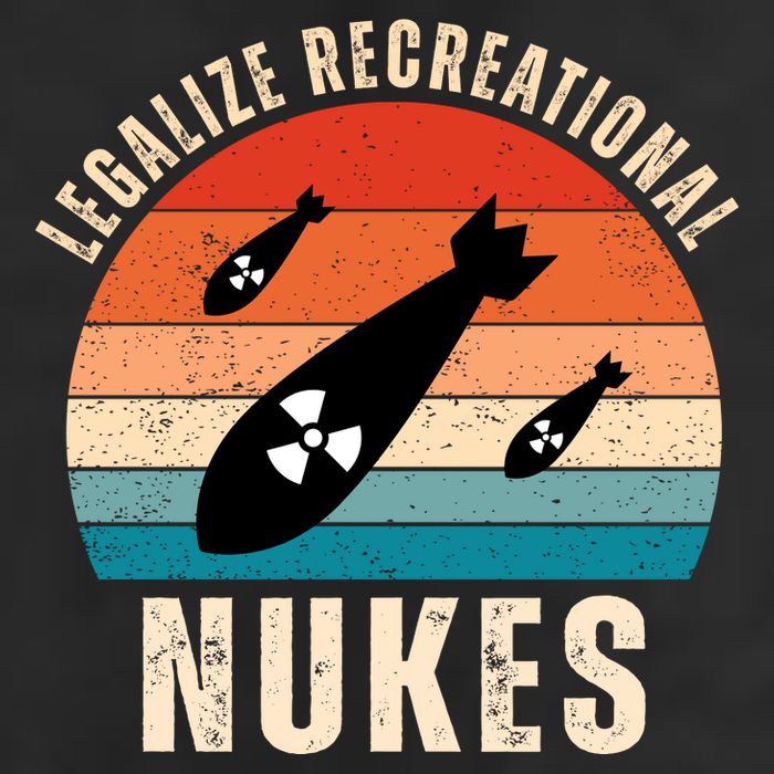 Legalize Recreational Nukes Funny Retro Adult Drive Performance Visor