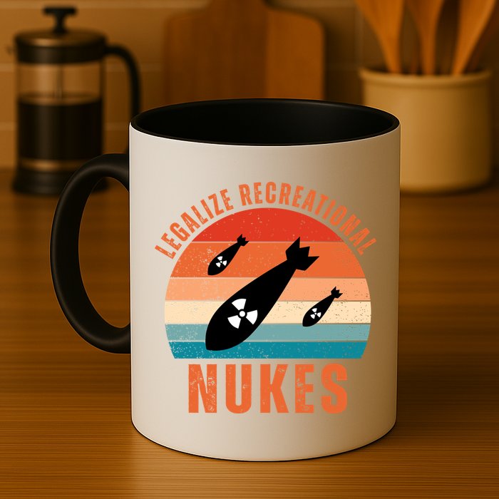 Legalize Recreational Nukes Funny Retro Mug