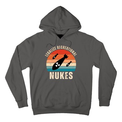 Legalize Recreational Nukes Funny Retro Hoodie