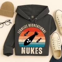 Legalize Recreational Nukes Funny Retro Hoodie