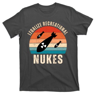 Legalize Recreational Nukes Funny Retro T-Shirt