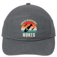 Legalize Recreational Nukes Funny Retro 7-Panel Snapback Hat