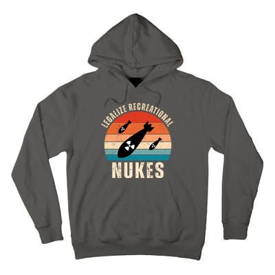 Legalize Recreational Nukes Funny Retro Tall Hoodie