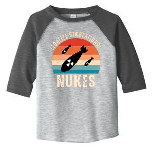 Legalize Recreational Nukes Funny Retro Toddler Fine Jersey T-Shirt