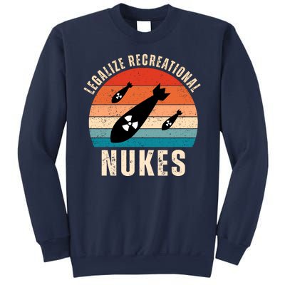 Legalize Recreational Nukes Funny Retro Sweatshirt