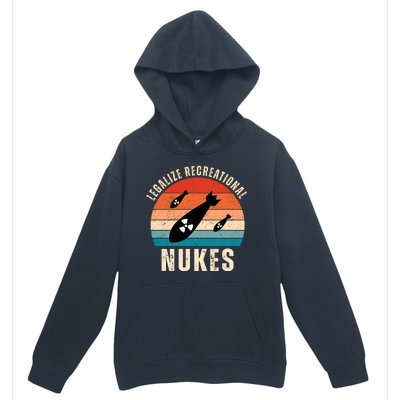 Legalize Recreational Nukes Funny Retro Urban Pullover Hoodie