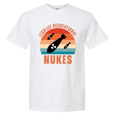 Legalize Recreational Nukes Funny Retro Garment-Dyed Heavyweight T-Shirt