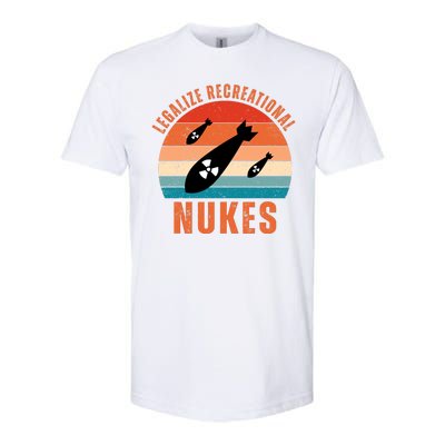 Legalize Recreational Nukes Funny Retro Softstyle CVC T-Shirt