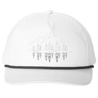 Landscape Reflection Nature Trees Forest Outdoor Mountain Snapback Five-Panel Rope Hat