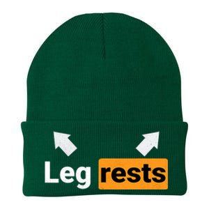 Leg Rests Naughty Dad Jokes Funny Adult Humour Father's Day Knit Cap Winter Beanie