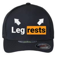 Leg Rests Naughty Dad Jokes Funny Adult Humour Father's Day Flexfit Unipanel Trucker Cap