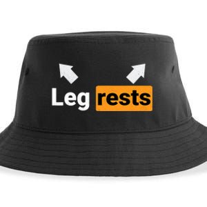 Leg Rests Naughty Dad Jokes Funny Adult Humour Father's Day Sustainable Bucket Hat