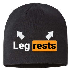 Leg Rests Naughty Dad Jokes Funny Adult Humour Father's Day Sustainable Beanie