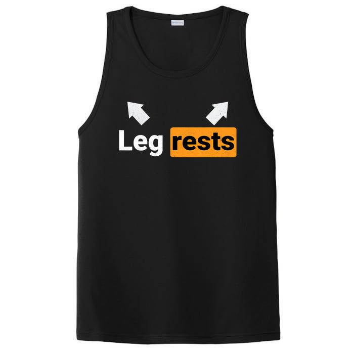 Leg Rests Naughty Dad Jokes Funny Adult Humour Father's Day PosiCharge Competitor Tank